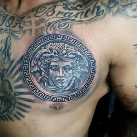 versace tattoo on neck